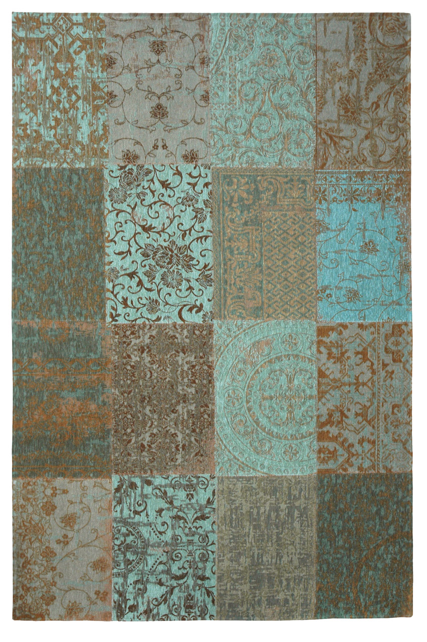 Multi Patchwork Vintagematta Sea Blue 60x90