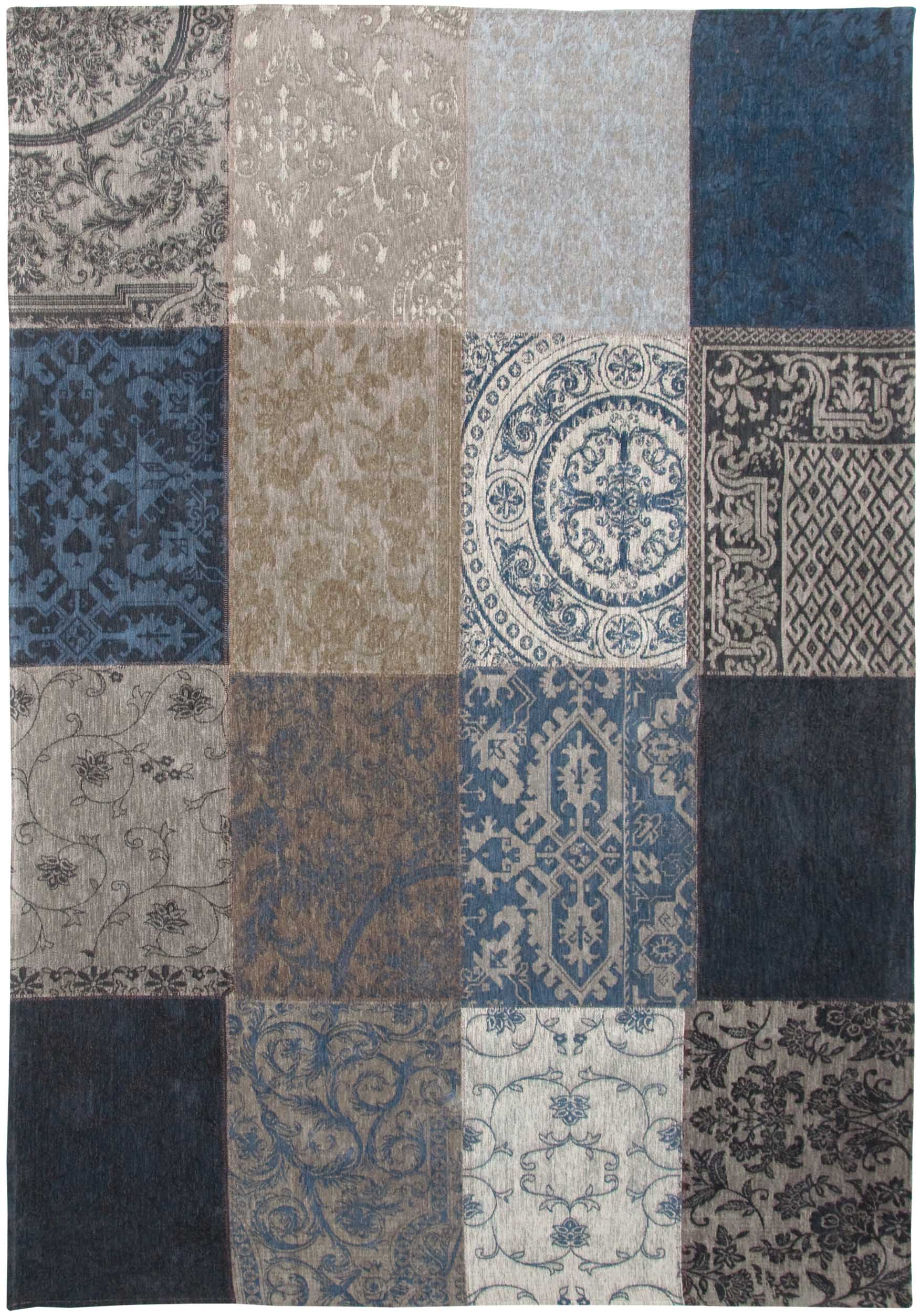 Multi Patchwork Vintagematta Blue denim 140x200