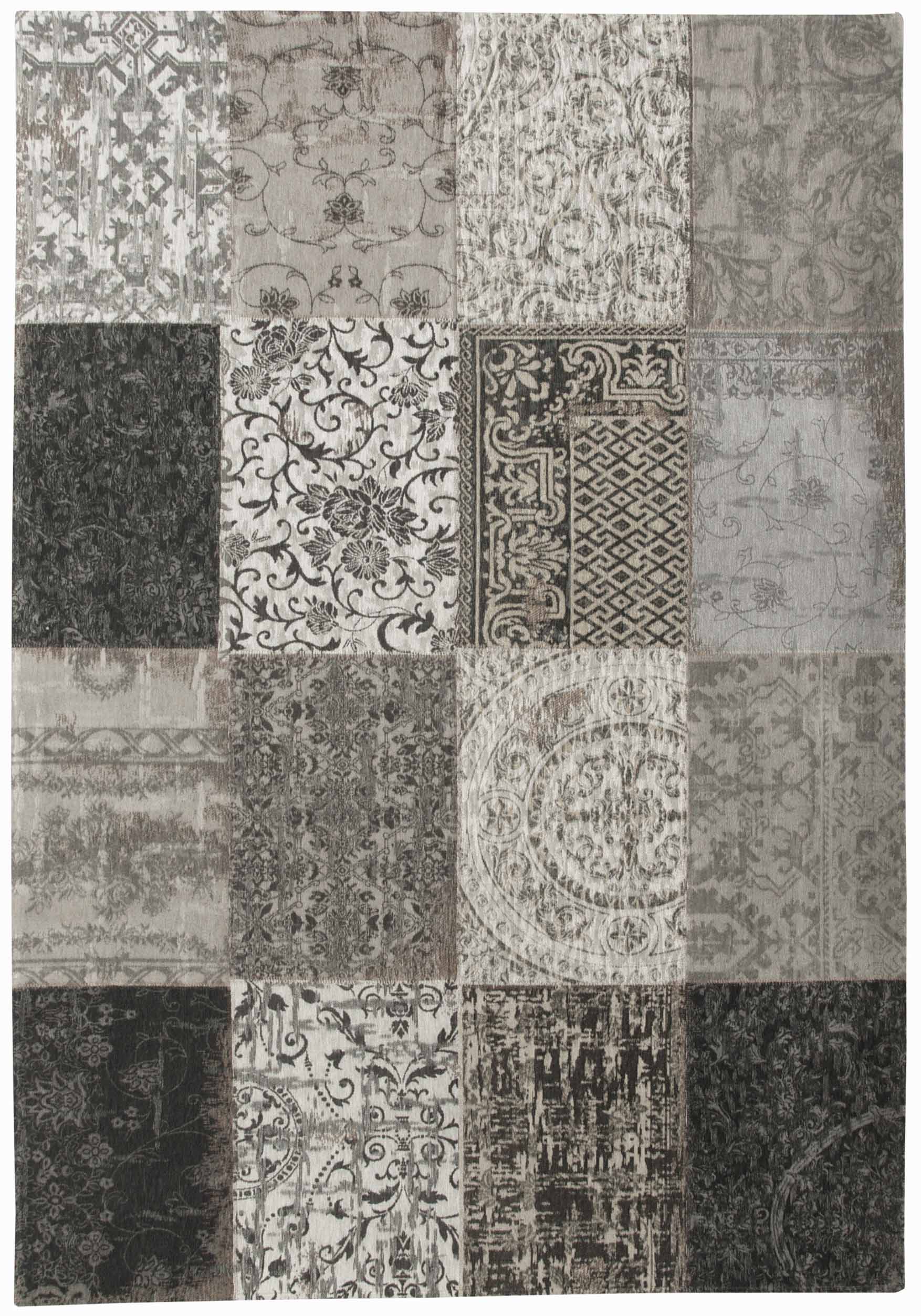 Multi Patchwork Vintagematta Black & White 80x150